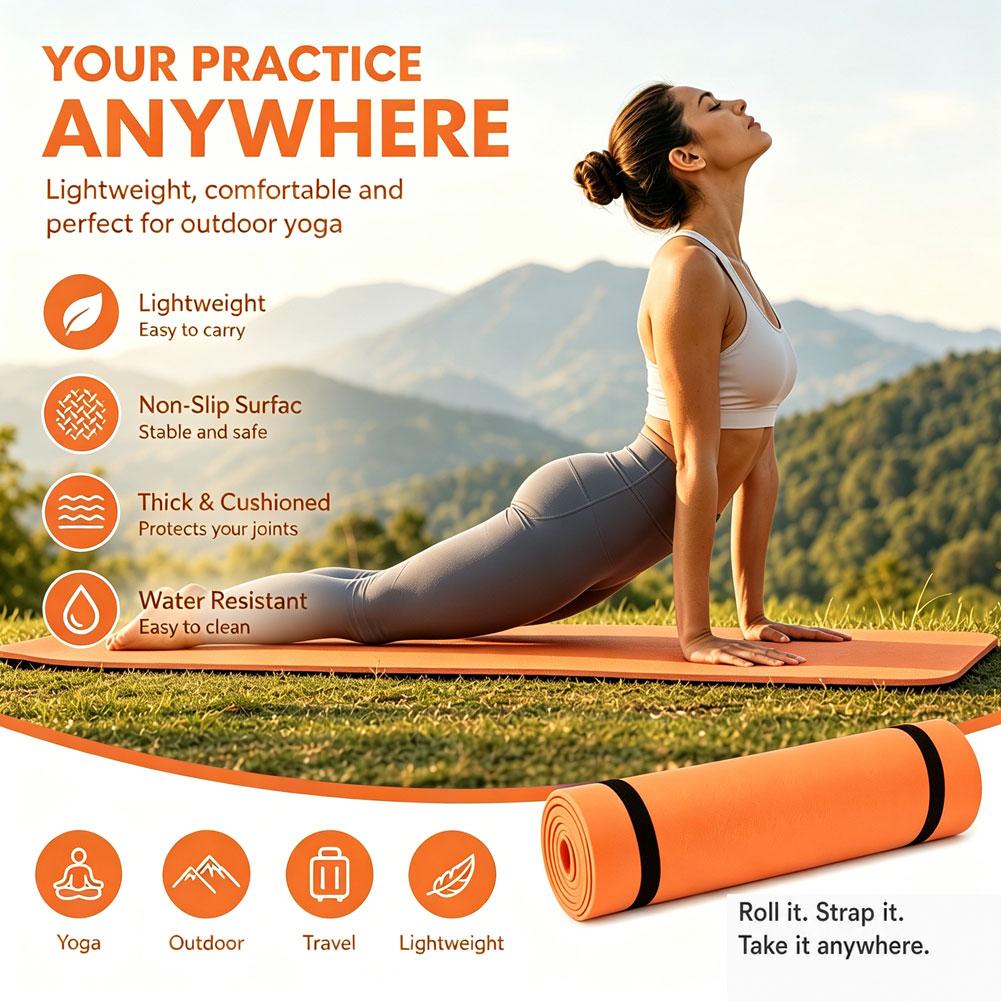 Outdoor Camping Rugs - Non Slip EVA Yoga Mat Lightweight