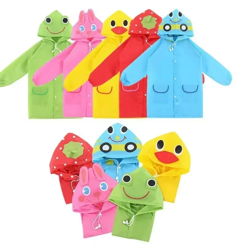 Kids Raincoat Cartoon Animal S - огляд і ціна Camping Rain Poncho